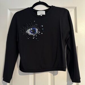 3.1 Phillip Lim Black Top with Beaded Design